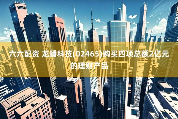 六六配资 龙蟠科技(02465)购买四项总额2亿元的理财产品
