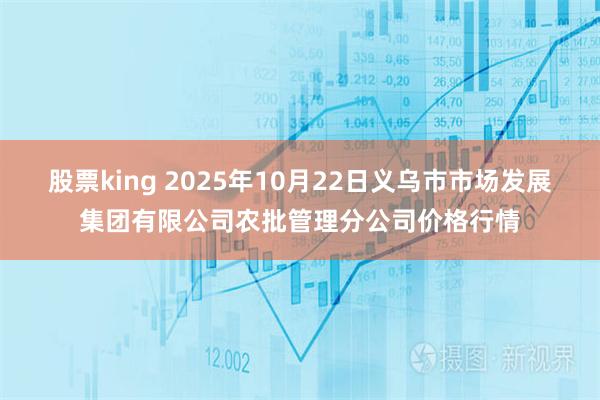 股票king 2025年10月22日义乌市市场发展集团有限公司农批管理分公司价格行情