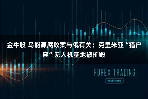 金牛股 乌能源腐败案与俄有关；克里米亚“猎户座”无人机基地被摧毁