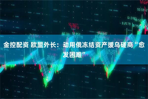 金控配资 欧盟外长：动用俄冻结资产援乌磋商“愈发困难”