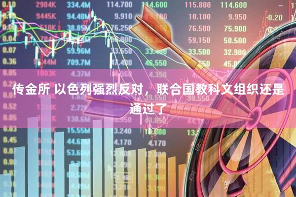 传金所 以色列强烈反对，联合国教科文组织还是通过了
